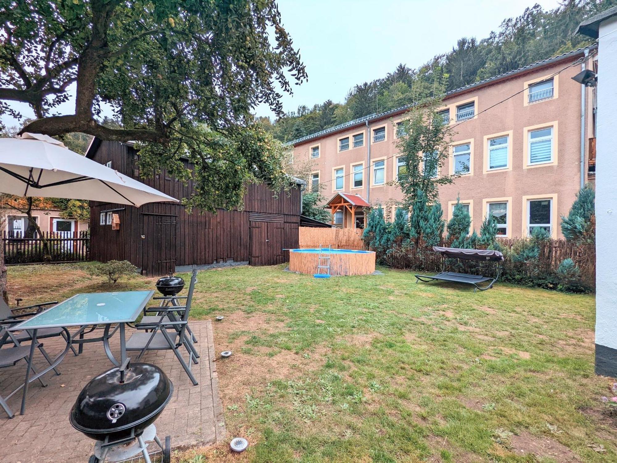 H2 - Urlaubsmagie - Garten, Pool, Terrasse, Grill Sebnitz Bagian luar foto